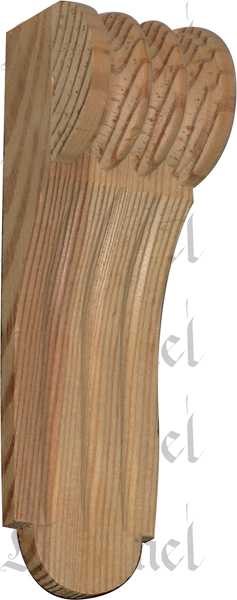 Holzapplikation antik, Fichte. Kapitell Holz, Holzzierteil antik, Holzkapitell, Kapitelle Holz